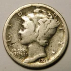1926 S Mercury Dime 90% Silver F-Details "Actual Coin Pictured - Not Cleaned"