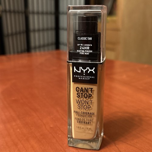 NYX Can’t Stop Won’t Stop Full Coverage Foundation - Classic Tan CSWSF12 -Sealed - Picture 1 of 2
