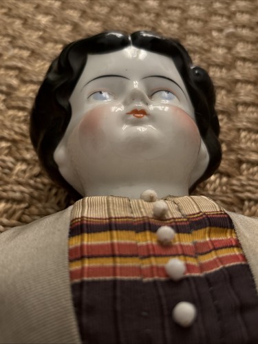 24” Low Brow China Head Doll w/White Part Cloth Body Antique - Picture 24 of 24
