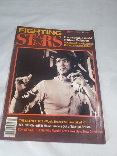 Fighting Stars Magazine April 1979 Bruce Lee Cover Steve McQueen   - Picture 2 of 8