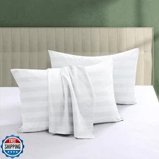 100% Egyptian Cotton Zippered Toddler Pillowcases Set of 2, 600 Thread Count 