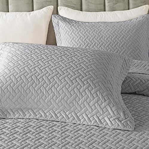 Quilt Set King Size - Soft Lightweight Quilts Summer Quilted Bedspreads - - Picture 5 of 6