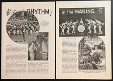 Buescher Band Instruments 1937 pictorial “Rhythm in the Making” Saxophones