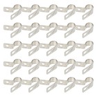  50Pcs Cord Clips For Wall Metal Cable Clamp Wiring Clip Solar Cable Clip Cable
