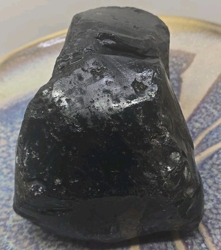 Large Black Obsidian Stone 4 lbs 1.4 oz Raw Obsidian Smooth Shiny Crystal Rough - Picture 5 of 15
