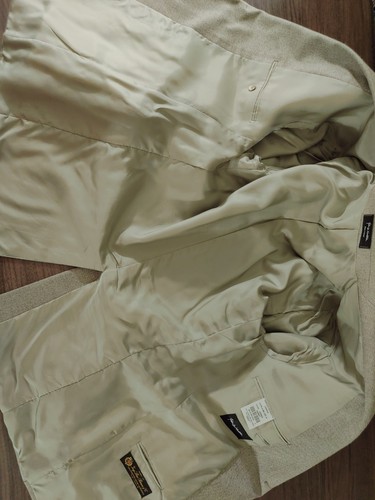 Nordstrom Loro Piana Sport Mantel Jacke Herren 43R Beige 100% Kaschmir Blazer Jacket - Bild 6 von 18