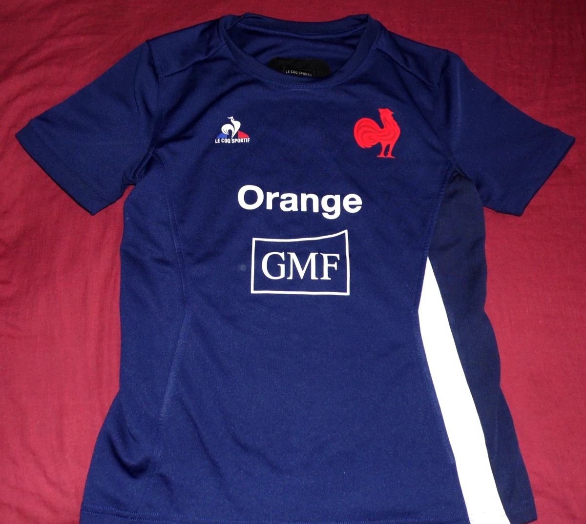 Le Coq Sportif FFR XV Maillot Replica CDM Enfant - Maillot Officiel XV De France Rugby Bleu