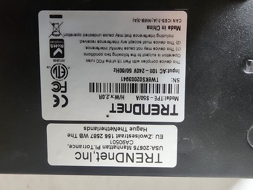 TRENDnet 6 Port TPE S50 6-Port 10/100 Mbps PoE Switch, model TPE-S50 - Picture 3 of 4