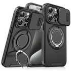 360° Ring Stand Bumper Case for iPhone 11–16 Pro Max, Dual Layer