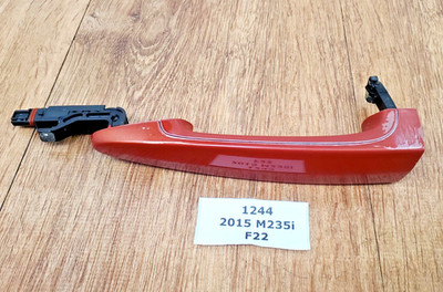   OEM BMW F22 F30 F32 F82 COMFORT ACCESS Front Left Driver Door Handle Red A75 *