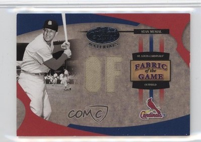 2005 Leaf Certified Materials Fabric of the Game Position 6/25 Stan Musial k4s