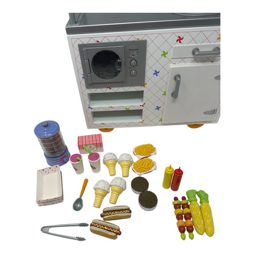 American Girl Campus Snack Cart For 18” Dolls Includes Toy Foods - Picture 5 of 5