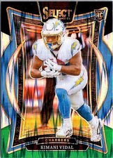 2024 Panini Select - Concourse Kimani Vidal #15 Black & Green Shock Prizm (RC)