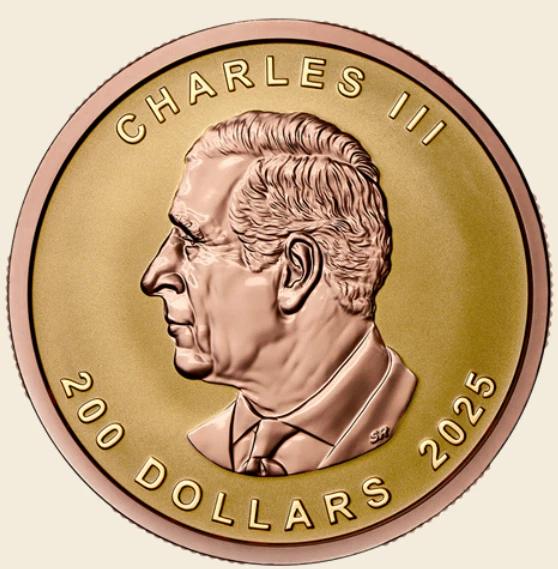 2025 Canada 1 oz Gold $200 Ultra High Relief Gold Maple Leaf - Mintage ONLY 550 - Image 2 of 4