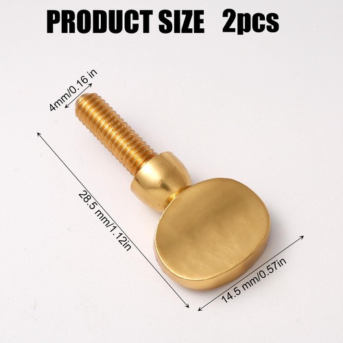 2 Pezzi Viti Collo Sassofono Vite Collo Sax Dorata Pesante Serraggio Ottone - Foto 16 di 24