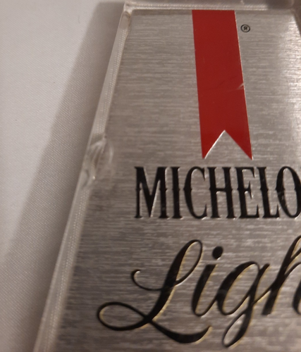 MICHELOB LIGHT ACRÍLICO ICÓNICO BARRA BARRIL CERVEZA GRIFO MANGO 6,5 ALTO". ¡CUEVA DE HOMBRE!! - Imagen 6 de 6