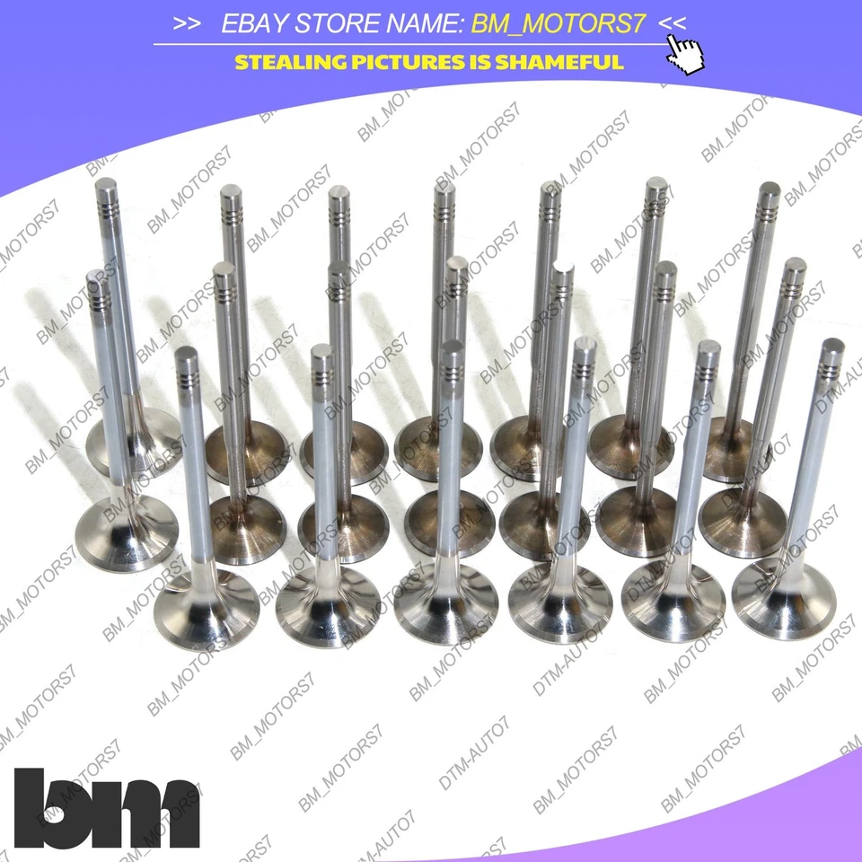 KIT DE 20 VÁLVULAS DE ADMISIÓN Y ESCAPE PARA VW JETTA BEETLE GOLF AUDI A4 TT 1.8T MAHLE Foto 3 de 4