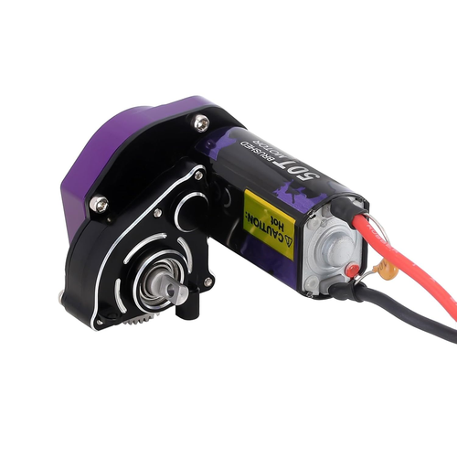 050 50T Brushed Motor with Helical Gear Complete Transmission for SCX24 AX24 1/2 - Picture 4 of 12