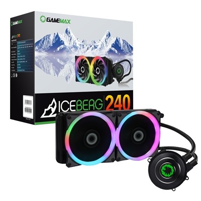 Game Max Iceberg Universal Socket 240Mm Pwm 1800Rpm Rgb Led Aio Liquid Cpu