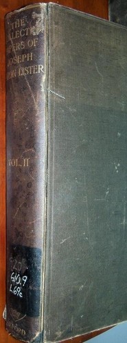Antike 1909 Bücher 1. Auflage gesammelte Papiere Joseph Baron Lister selten 2 V Set XLib - Bild 10 von 10