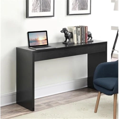Mesa de escritorio consola Convenience Concepts Northfield Hall, negra 48 x 15,5 x 28 Foto 2 de 4