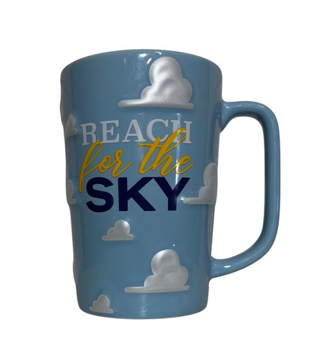 Disney Parks Pixar Kaffeebecher Tasse Toy Story Reach for the Sky Clouds blau 16 oz
