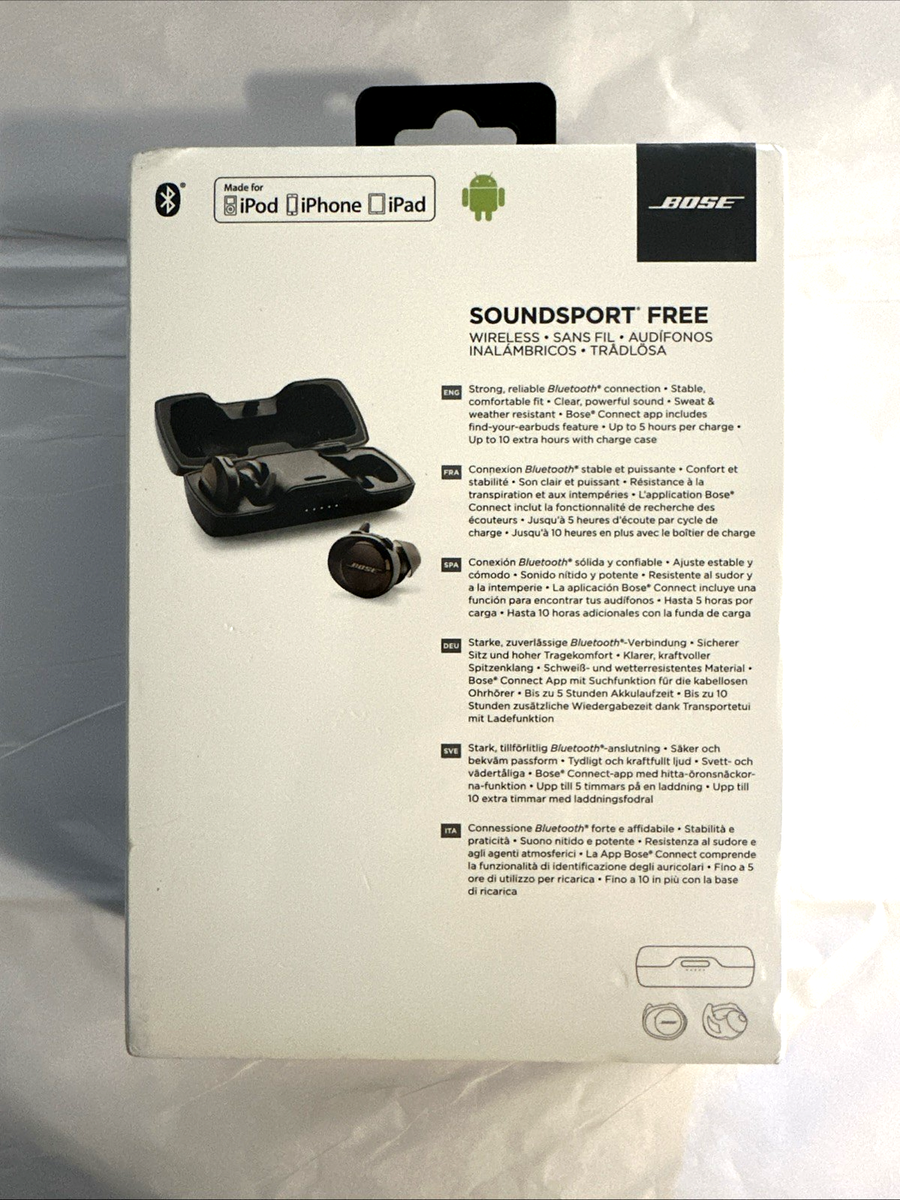 BOSE - 最終出品 『新品未開封』 BOSE SoundSport Free wirele Bose SoundSport Free wireless headphones Triple black