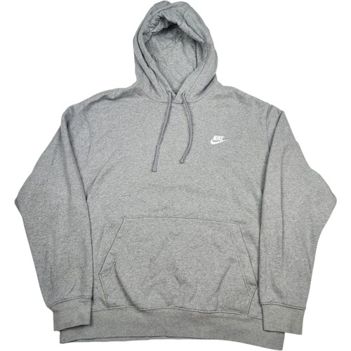 Nike Herren grau Pullover Hoodie Gr. XL Sweatshirt klassisch gesticktes Logo Freizeit