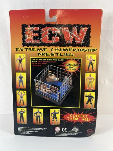 ECW OSFTM 1999 D-VON DUDLEY EXTREME WRESTLING FIGURE SEALED! W/ TRASH CAN 1809 - Picture 2 of 3