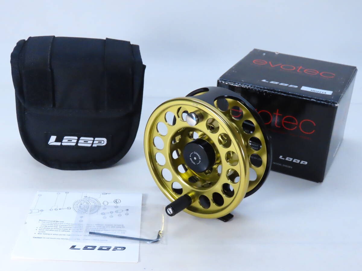 LOOP Evotec G4 HD 9/13 Gold Fly Fishing Reel Left Hand Retrieve