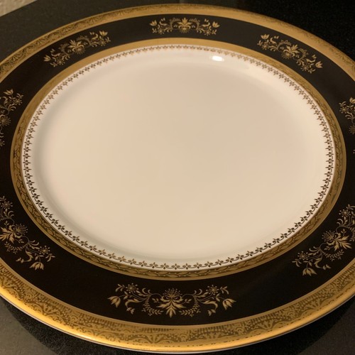 Philippe Deshoulieres Orsay schwarz 10 3/8" Essteller mit Etikett - Top - Bild 5 von 9