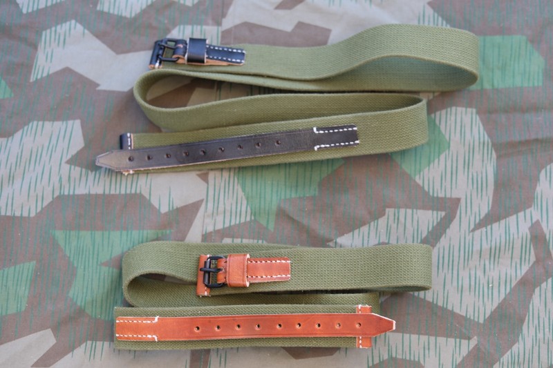 German  WW2 Tropical Trouser Belt reproduction Either Black or Brown
