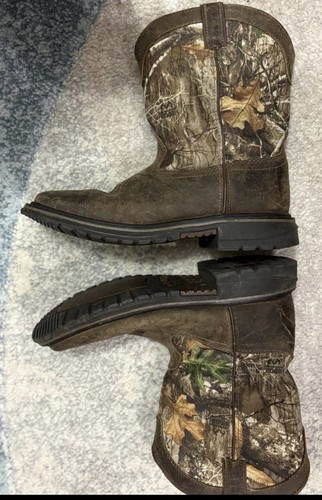 Rocky 8" WP Western Unisex Kinder 5M dunkelbraun RealTree Camo Cowboystiefel zum Überziehen - Bild 3 von 10