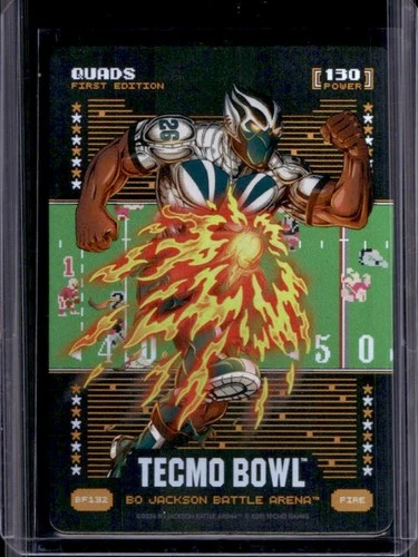 2026 Bo Jackson Battle Arena Tecmo Bowl Quads First Edition Battlefoil #BF132
