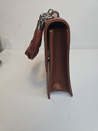 Handbag Purse New Brown Fashion 2 Handles Coin Pouch City College Cruise Club - Picture 8 of 16