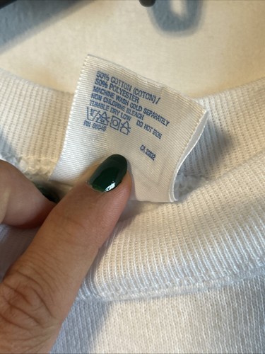 Vintage 90’s Sweatshirt Carousel Horse 1991 Paintables Crafting White Size XL - Picture 5 of 7