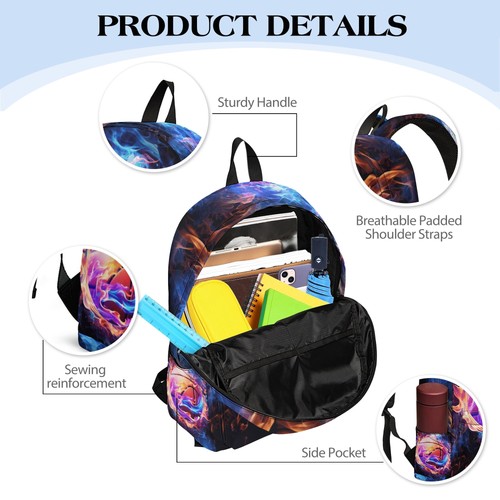 3PCS Boys Basketball Backpack, Bookbag for Kids Boys with Lunch Box, 17 Inch ... - Bild 4 von 7