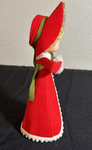 Vintage Mid Century Modern (MCM) Rene D Lyon Christmas Tree Topper Lady Caroler - Picture 4 of 8