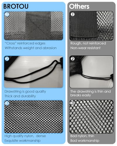 Extra große Sport Balltasche Netz Soccia Balltasche strapazierfähig Kordelzugbeutel  - Bild 3 von 6