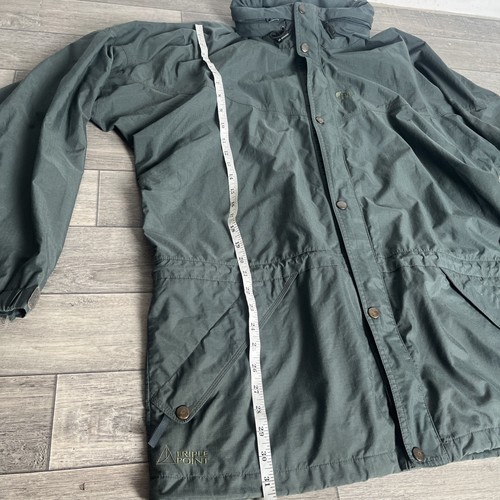 Abrigo Lowe Alpine Hombre Talla L Verde Vintage Abrigo Triple Punto - Imagen 14 de 18