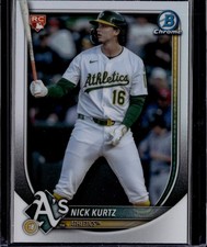 2025 Bowman Chrome - Nick Kurtz No.93 Red Badge Rookie (RC)