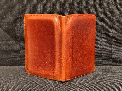 Osgoode Marley braune Leder-Geldbörse mit Doppelfaltung Kreditkartenfächer Ausweisfenster - Bild 3 von 3