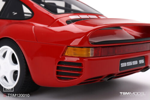 TSM MODEL TSM120010 1/12 Porsche 959 Sport Protezioni Rosso Modello Auto - Foto 4 di 6