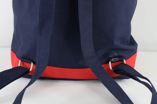 Vintage 90s Tommy Hilfiger Big Logo Spell Out Top Loader Cinch Backpack Bag Blue - Picture 7 of 11