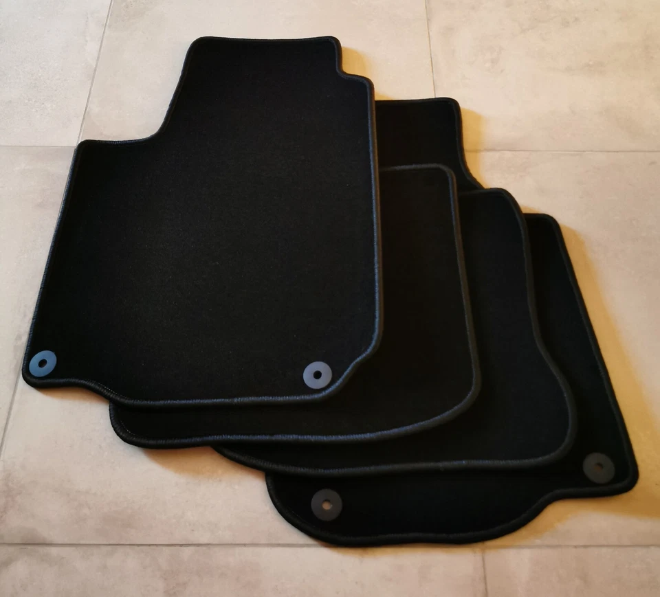 Tapis De Sol Sur Mesure SEAT LEON 1 I 1M 1999 2003 Velours NOIR NEUF - Photo 1/2