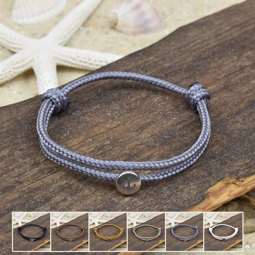 ❦ Pulsera correa para el pie CLARA | Velero | 3 mm | Slider | Nudo deslizante | 01 ❦ - Imagen 7 de 20