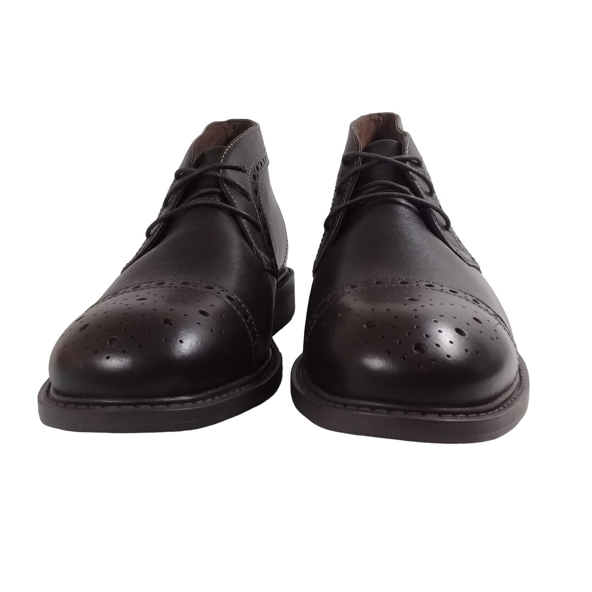 Dunham Mens NEW Gavin-Dun Brown Wingtip Round Toe Leather 