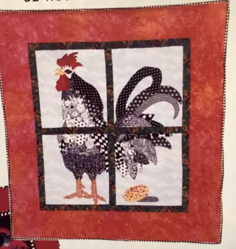 PATTERN Chicken Quilt Chicken Quilt Wall Hanging NEW Moonglow Patterns & Designs