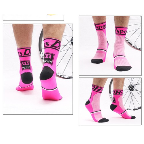 Cycling Socks Mens Womens Riding Bicycle Bike Sport Ankle Socks XC MTB BMX White - Picture 64 of 170
