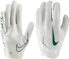Nike Vapor Jet 7.0 Adult Football Gloves, New 2XL White W/ Green Nike Logo